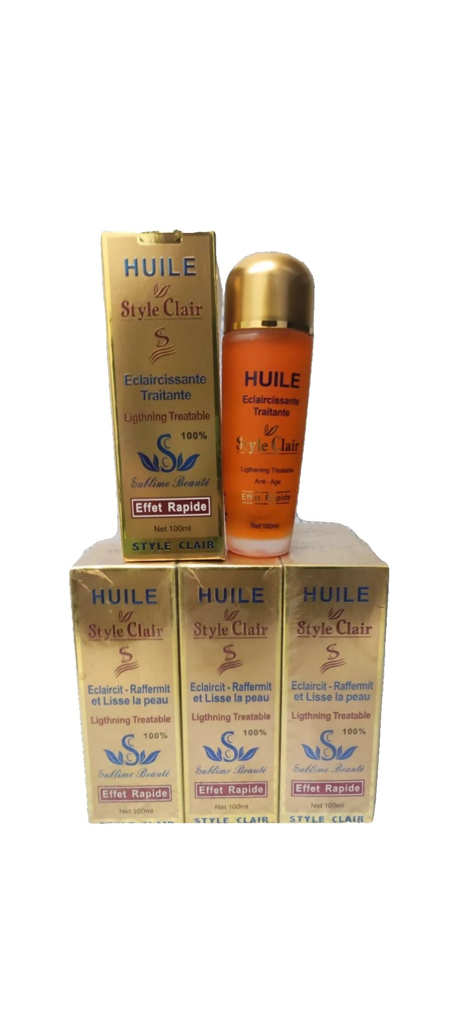1Pc Huile Style Clair Body Glow Serum - Image 7