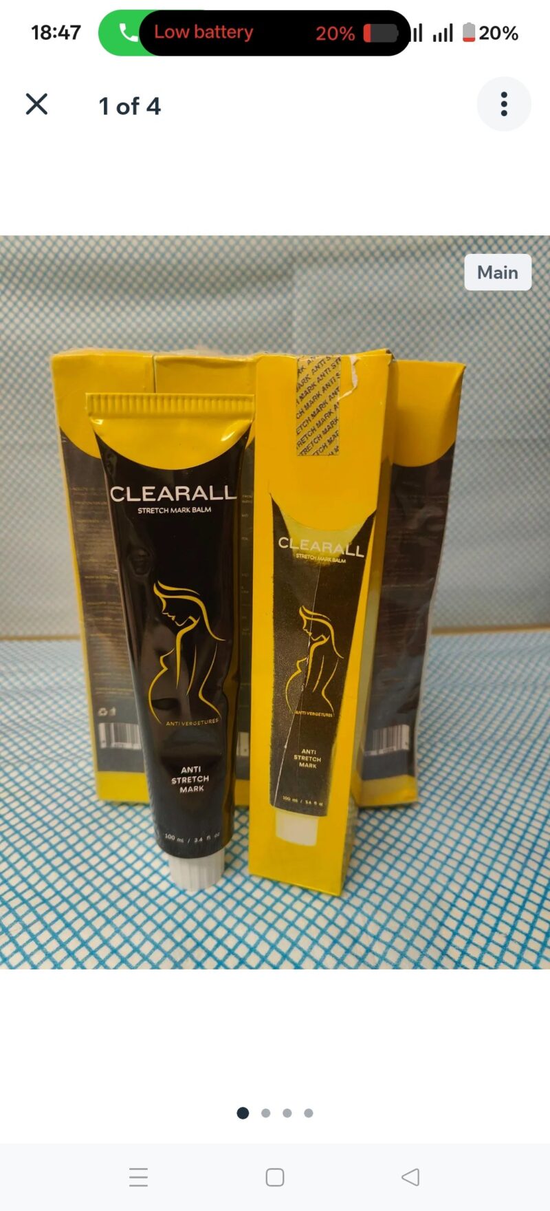 2Pcs Clear All Stretch mark Cream