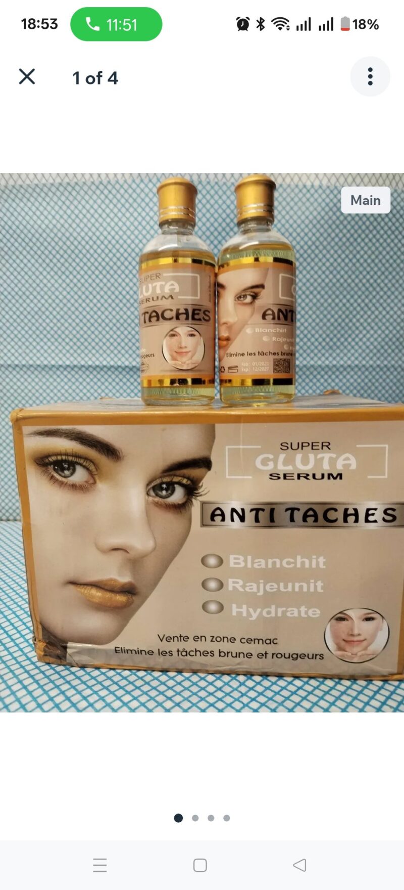 2Pcs Gluta Super Anti- Tache Serum