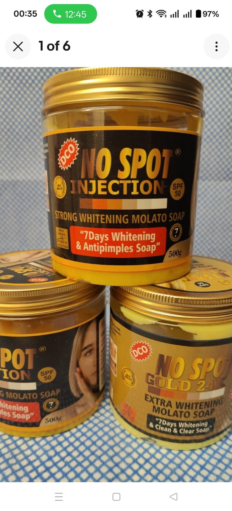 1Pc No Spot  Molato soap