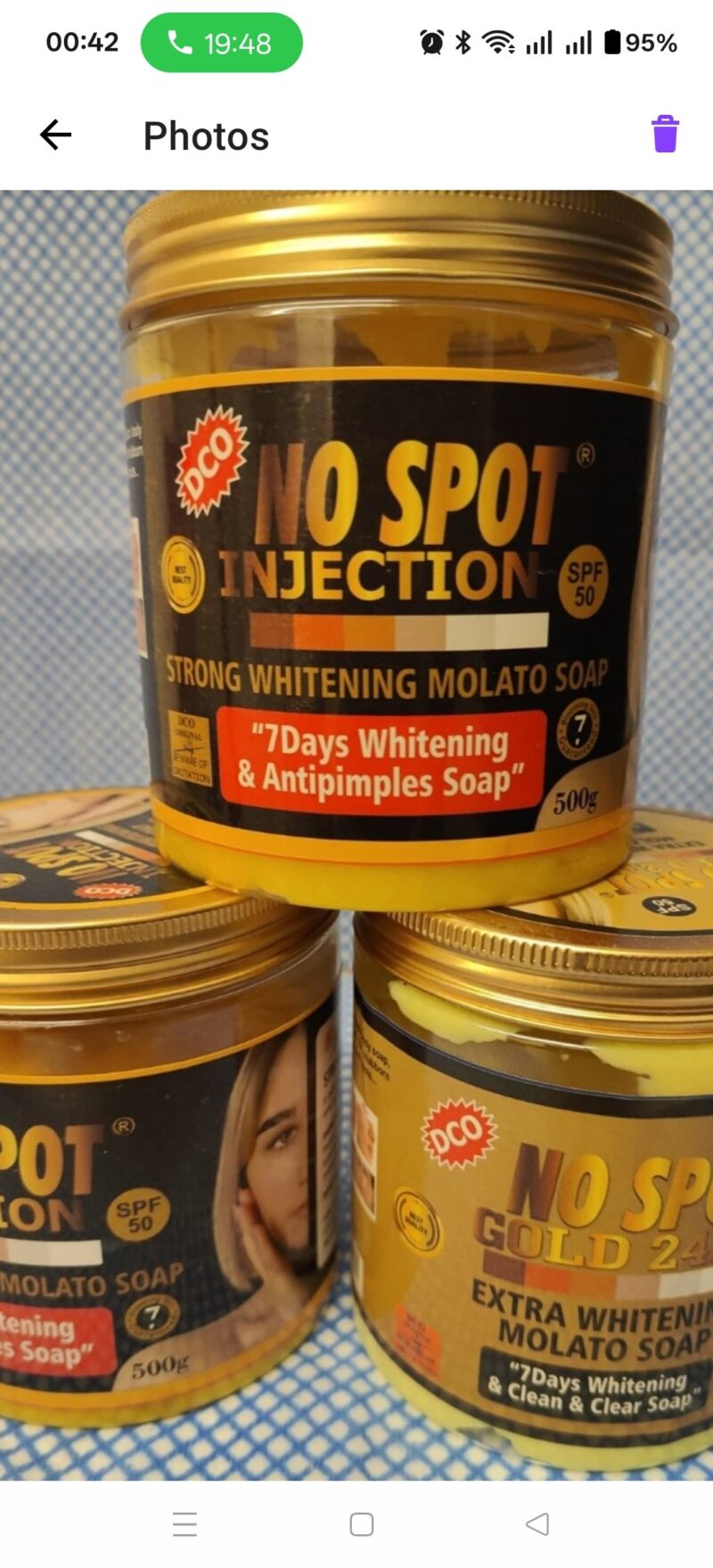 1Pc No Spot  Molato soap - Image 3