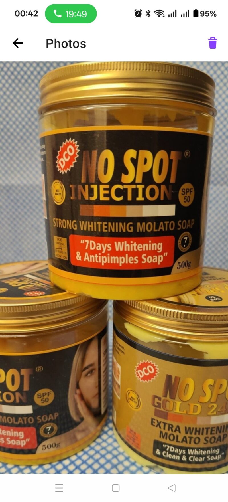 1Pc No Spot  Molato soap - Image 2