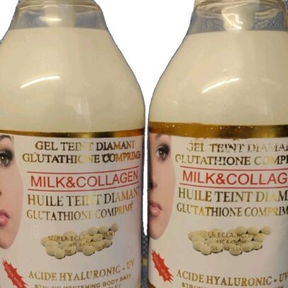 1Pc Glutathione Comprime Milk & Collagen Body Shower Cream